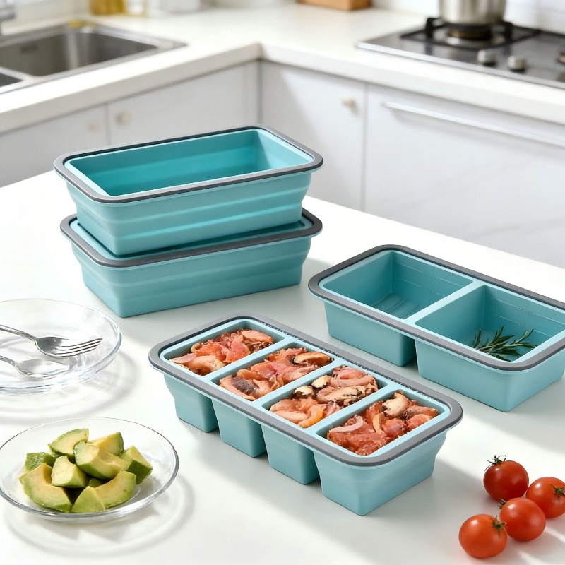 Meal Prep Soup - Bac de congélation en silicone pour