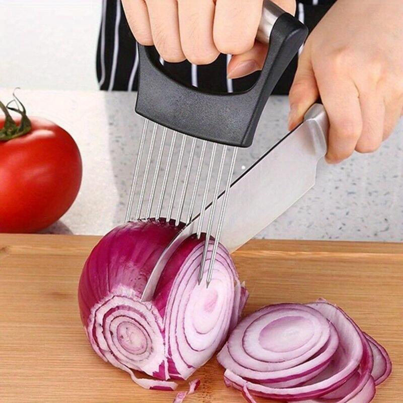 Onion Holder Slicer - 1 pièce Aiguille à oignon en