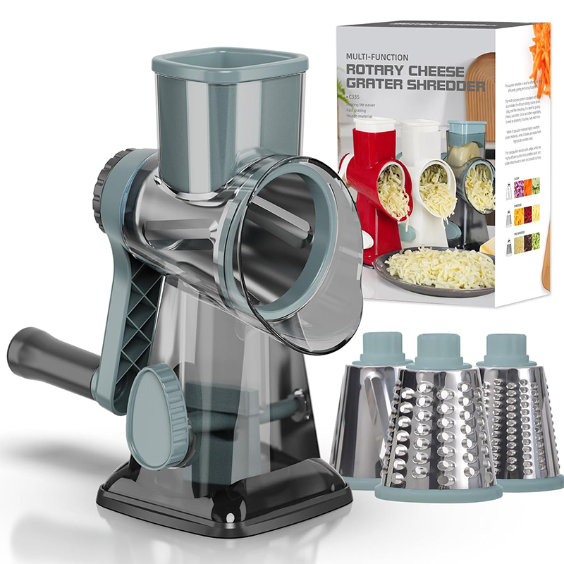 Onion Holder Slicer - LMETJMA râpe à fromage rotative 3