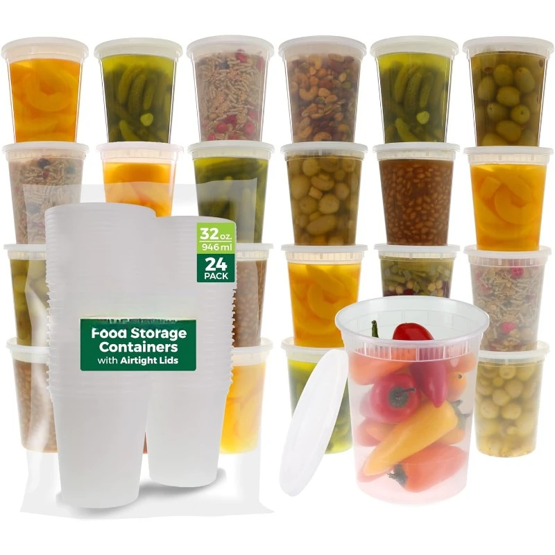 Meal Prep Soup - Deli en plastique avec légumes, slime,