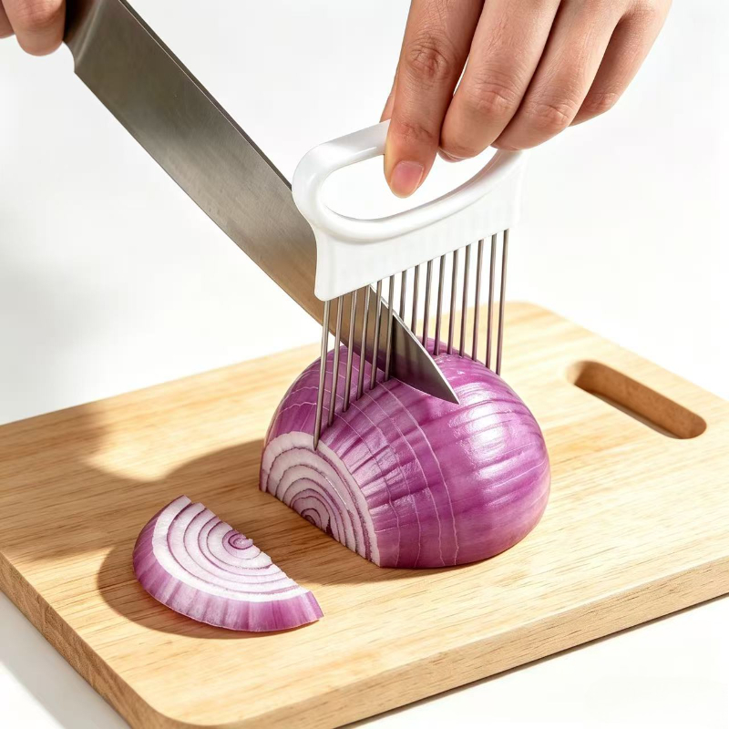 Onion Holder Slicer - Tranchez les oignons sans effort avec