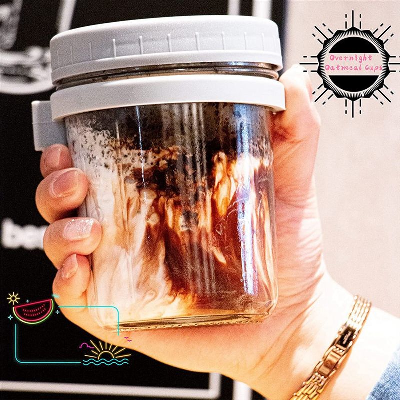 Overnight Oat Jar - Pot d'avoine de nuit réutilisable 2025+,