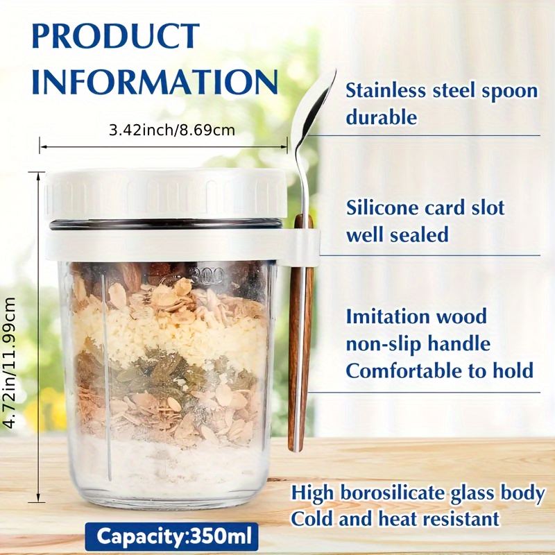 Tasse à flocons d'avoine en ve - Overnight Oat Jar avis et prix