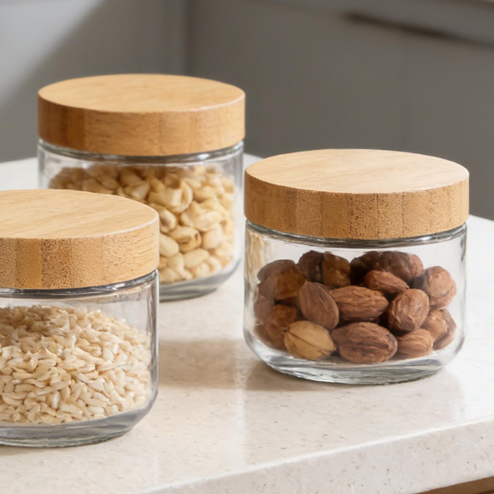 4 bocaux en verre avec couverc - Overnight Oat Jar avis et prix