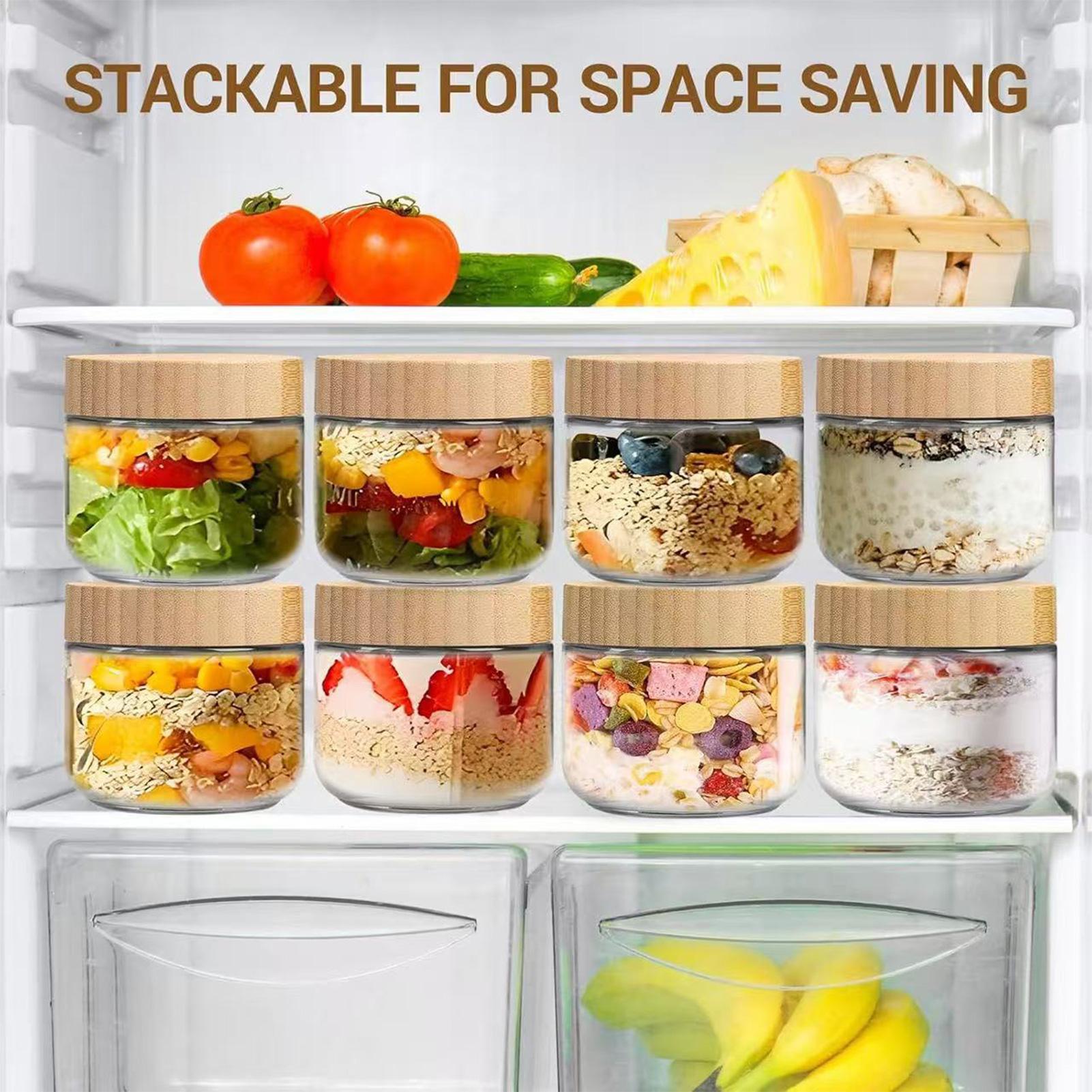 4 bocaux en verre avec couverc - Overnight Oat Jar avis et prix
