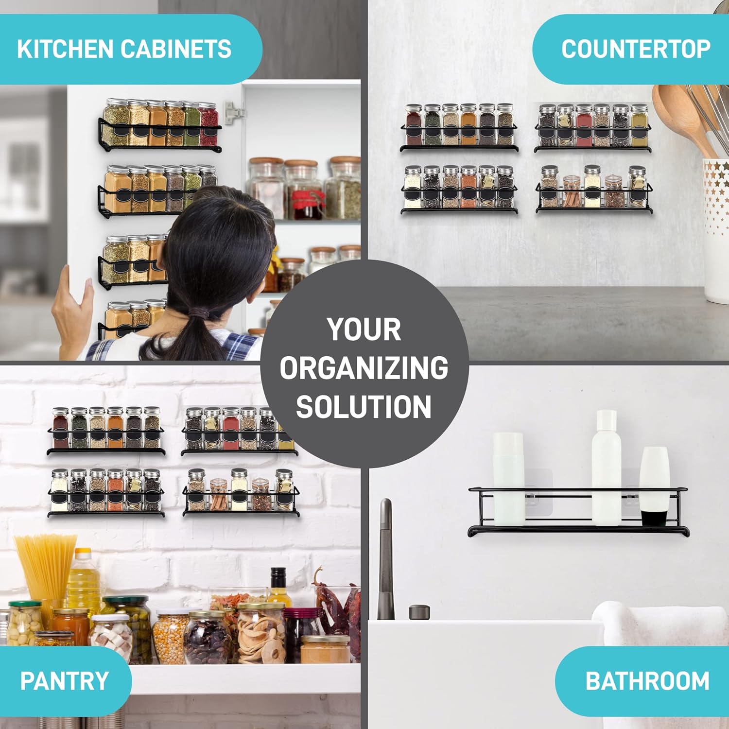 Étagère à épices de cuisine en - Spice Jar Labels avis et prix