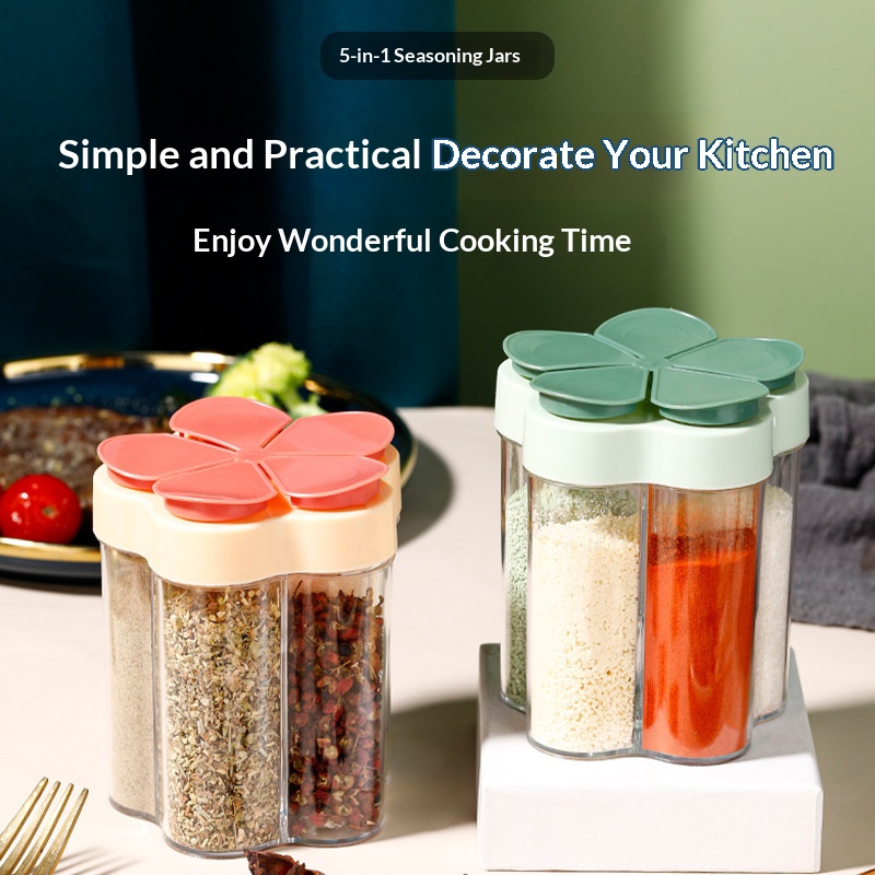 Pot à épices à 5 compartiments - Spice Jar Labels avis et prix