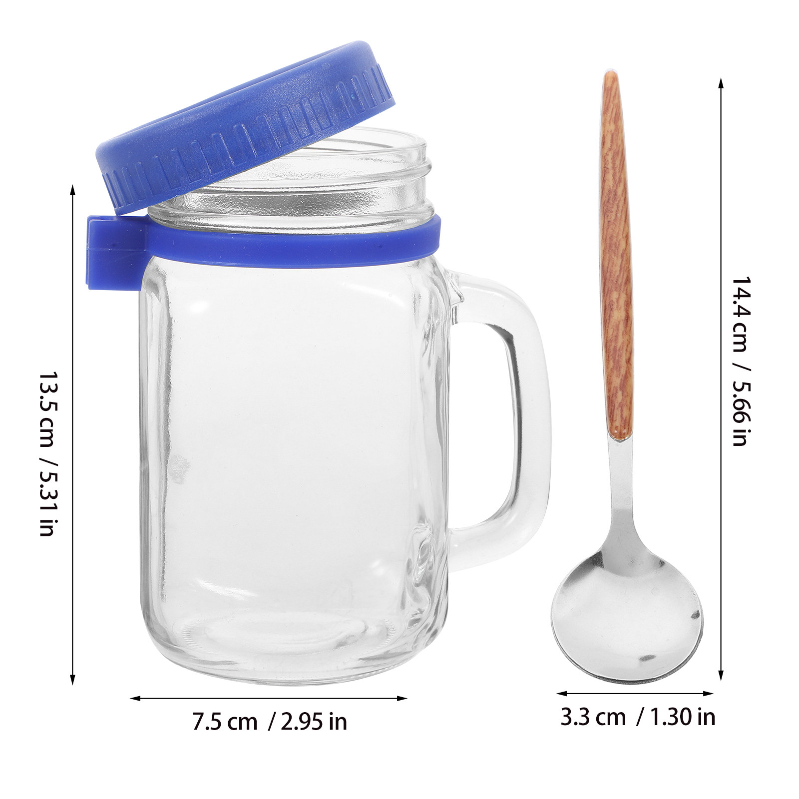 1 ensemble de pots en verre po - Overnight Oat Jar avis et prix