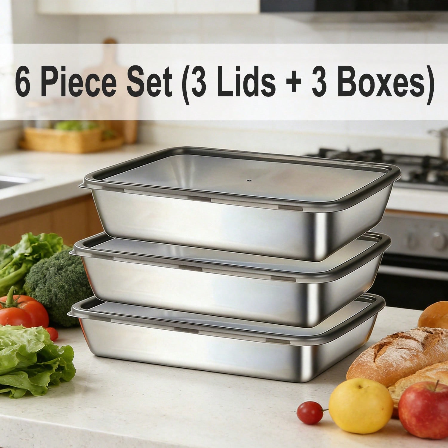 Ensemble de 6 récipients de co - Meal Prep Easy avis et prix