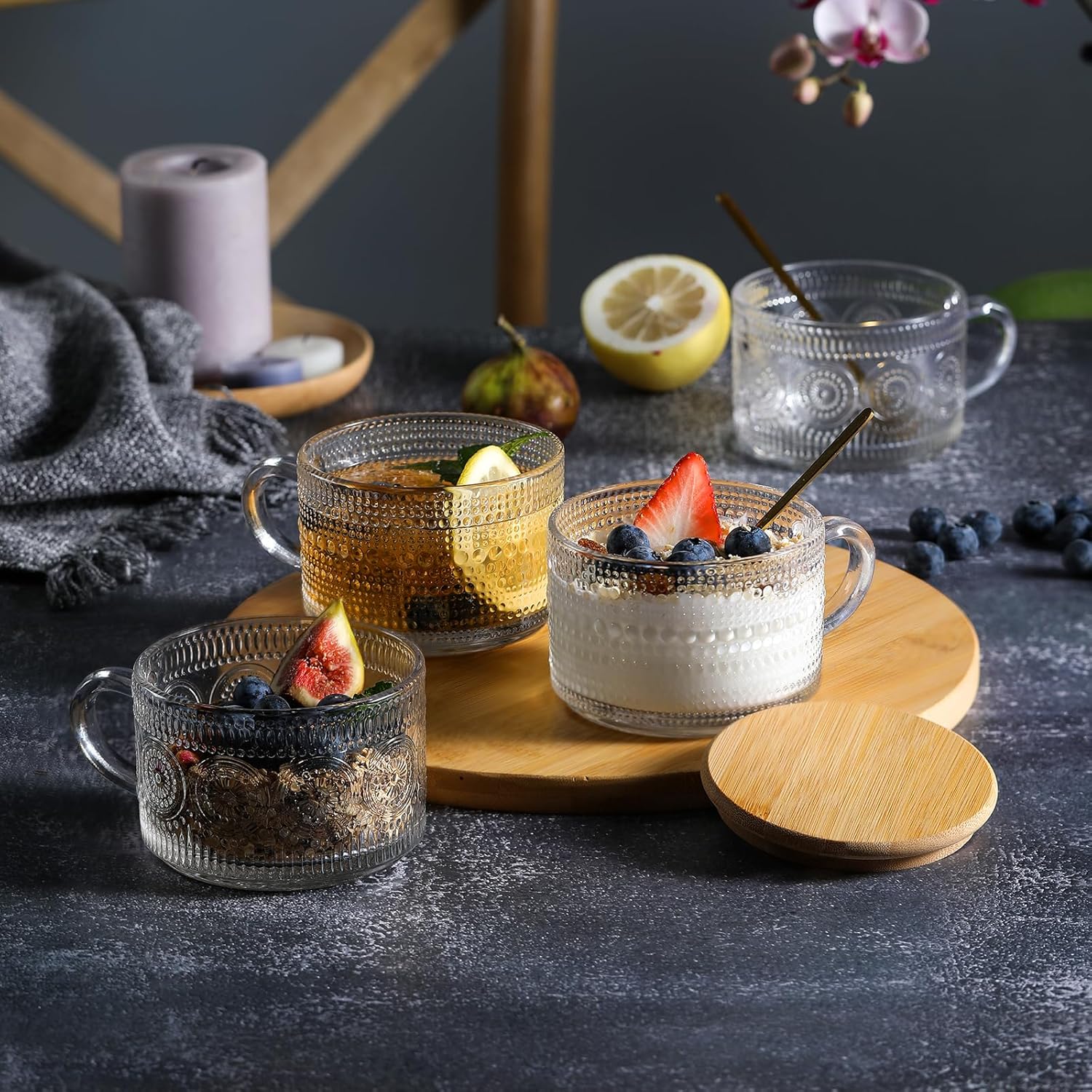 Ensemble cadeau de 4 tasses à  - Overnight Oat Jar avis et prix