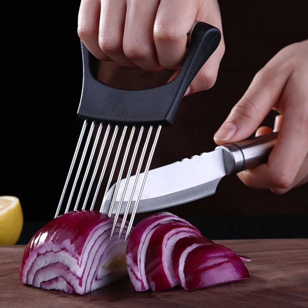 Support de coupe-oignon en aci - Onion Holder Slicer avis et prix
