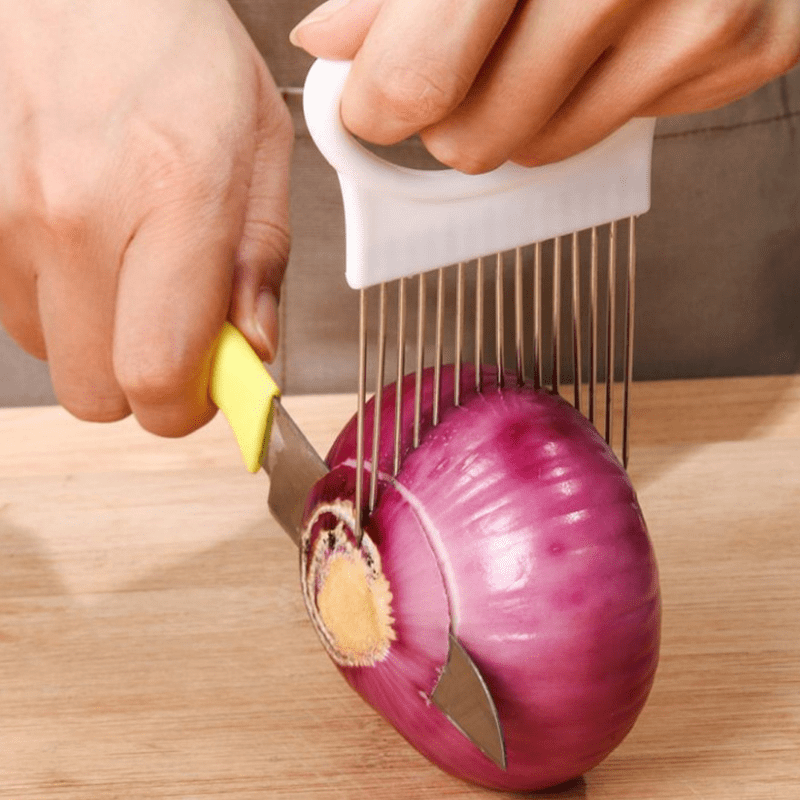 1/4PC Aiguille à oignon en aci - Onion Holder Slicer avis et prix
