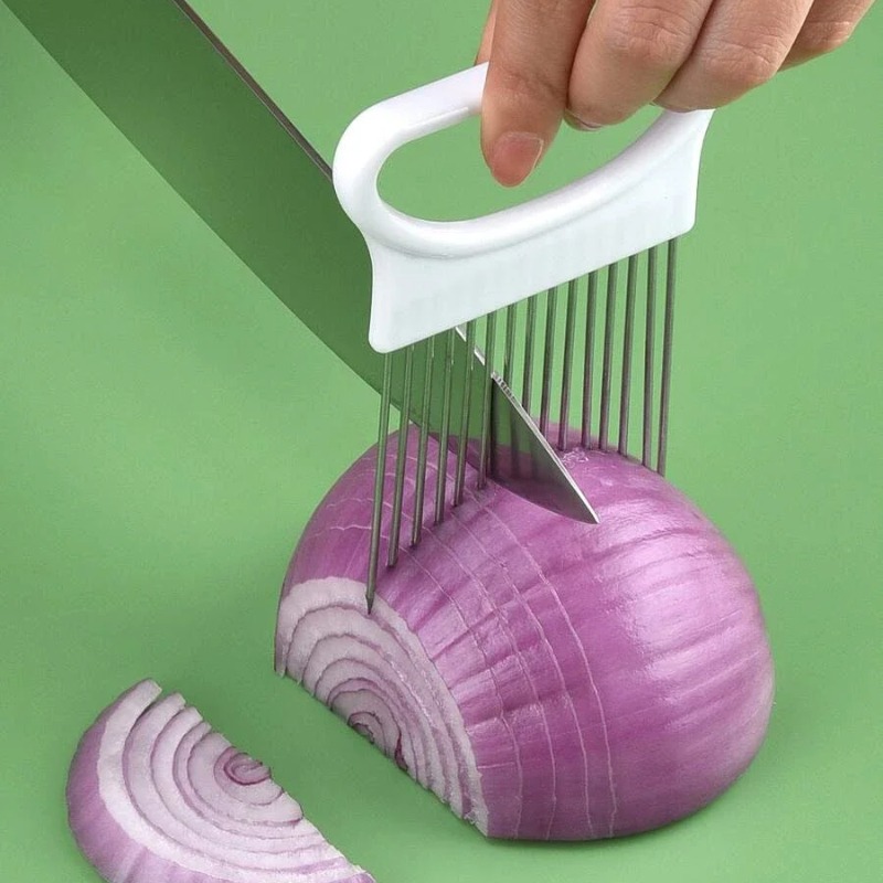 1 pièce Coupe-oignon en acier  - Onion Holder Slicer avis et prix