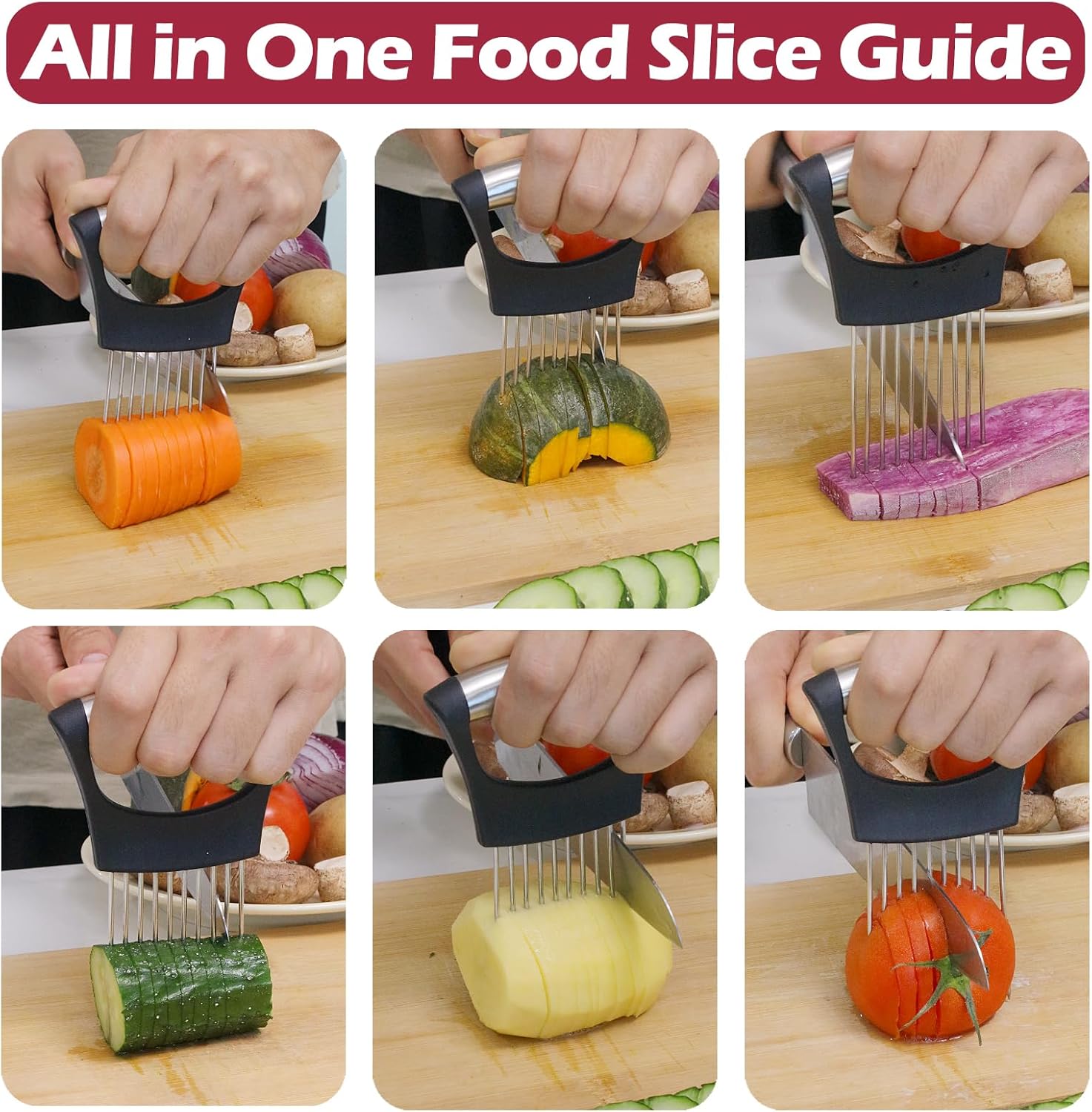 Porte-coupe-oignon en acier in - Onion Holder Slicer avis et prix