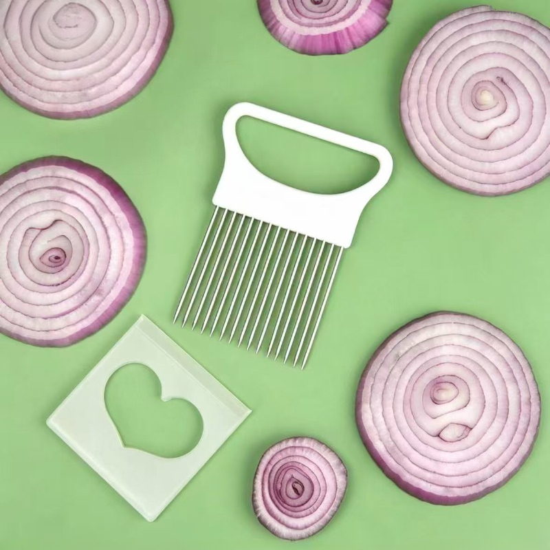 Tranchez les oignons sans effo - Onion Holder Slicer avis et prix