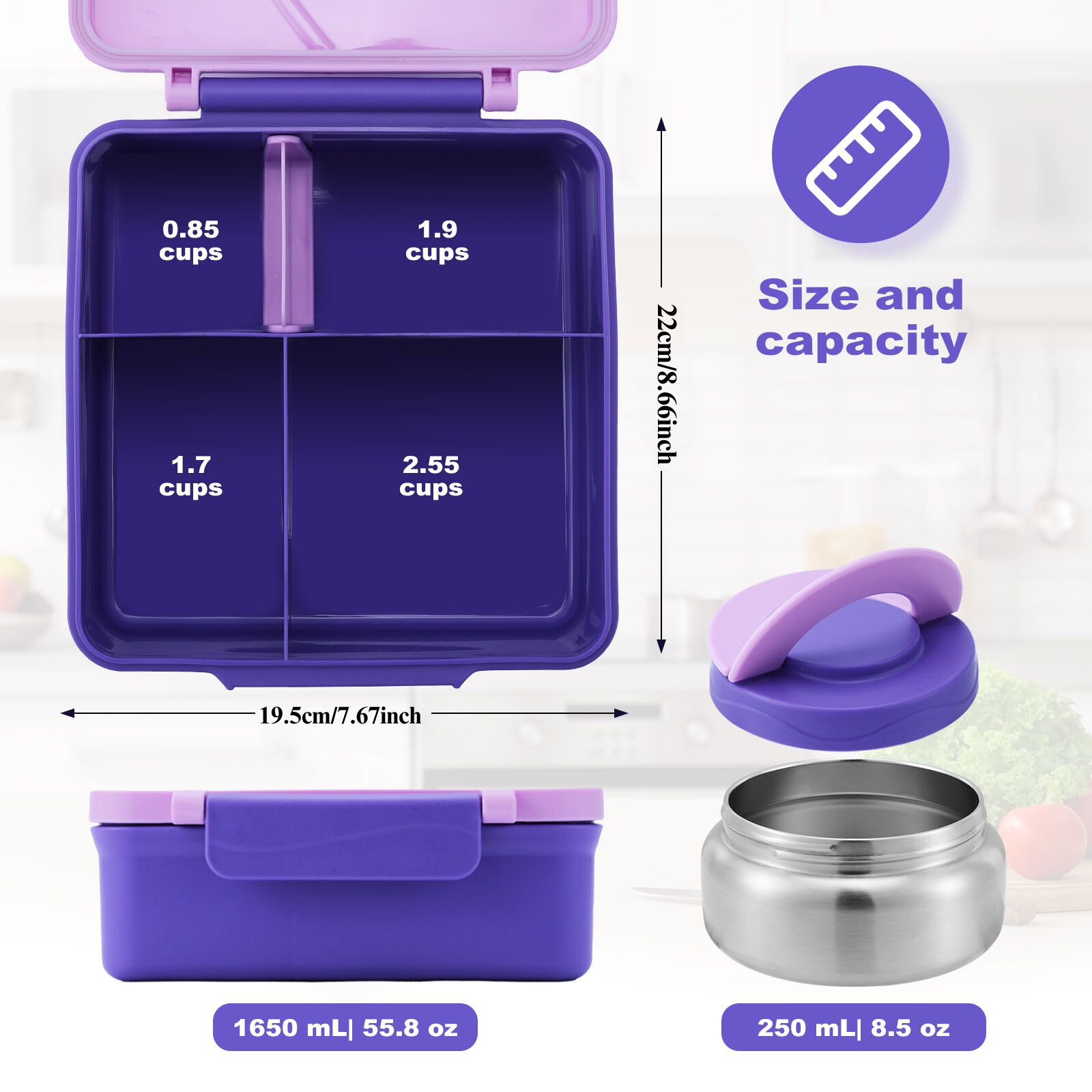Boîte à déjeuner à quatre gril - Meal Prep Soup avis et prix