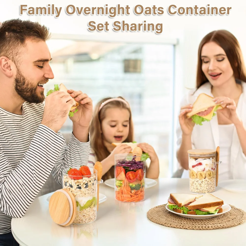 yes1/2/3/4pcs Contenants pour  - Overnight Oat Jar avis et prix