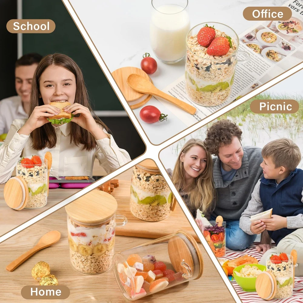 yes1/2/3/4pcs Contenants pour  - Overnight Oat Jar avis et prix
