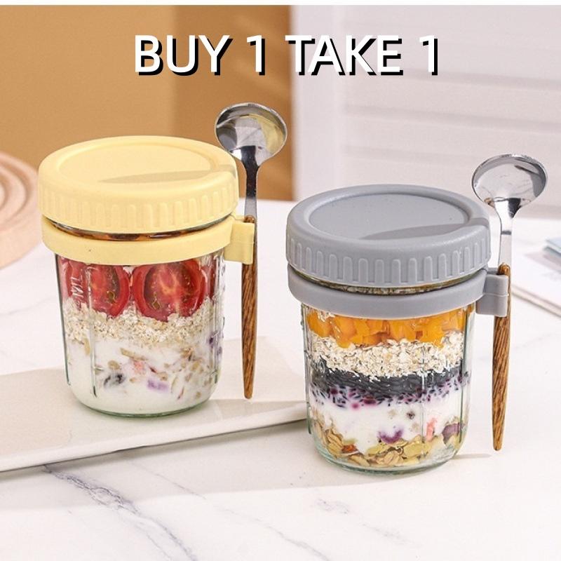 Pot d'avoine de nuit en verre  - Overnight Oat Jar avis et prix