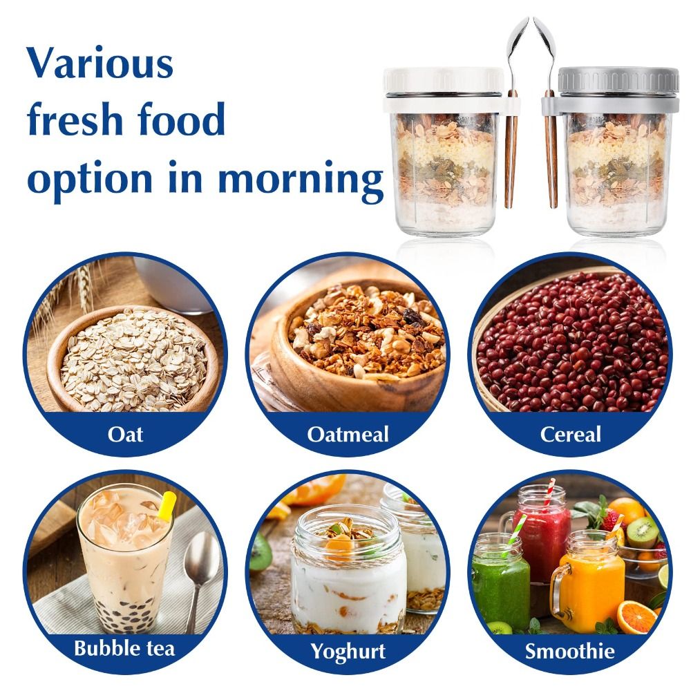 Pot à yaourt 350ml, pots d'avo - Overnight Oat Jar avis et prix
